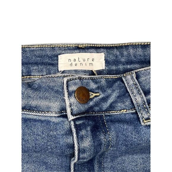 Nature Denim Women’s 13 Flare Jeans High Rise Medium Wash Stretch - Picture 3 of 6